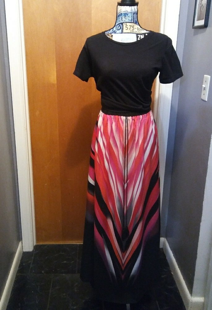 Long swing skirt